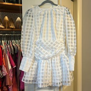Petal & Pup Asymmetrical White Dress. Women Size M